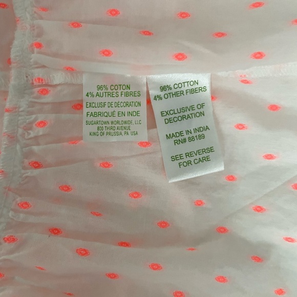 Lilly Pulitzer Kipper Cover-up Minidress Tangelo Neon Clip Tassels White coral - Picture 8 of 9